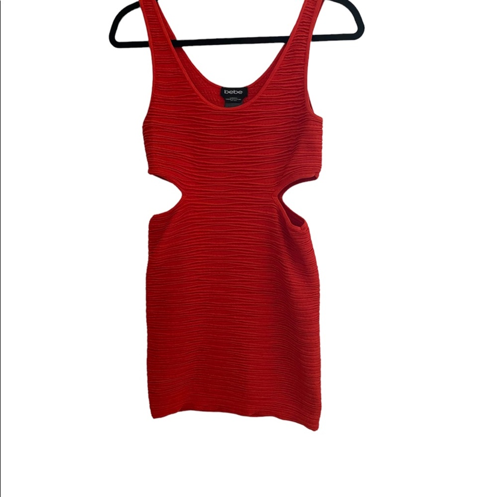 Red bodycon dress